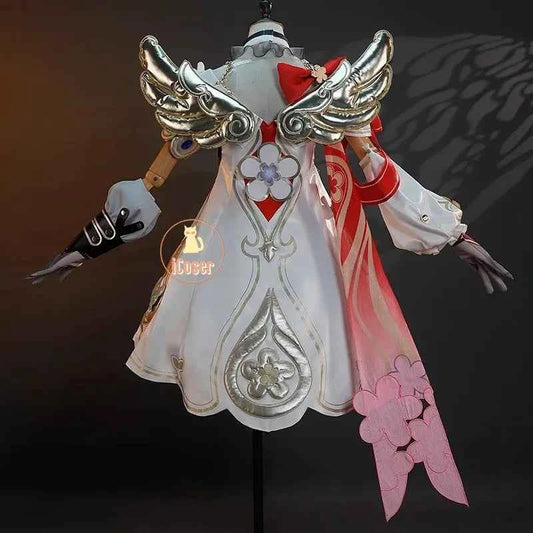 iCoser Honkai Star Rail Tribbie Cosplay Costume Wig Dress Uniform Headwear Wings Carnival Halloween Party for Women Girls Props