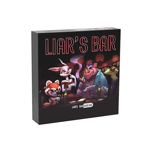 Liar's Bar Social Strategy Card Game - 20 Expertly Crafted Cards Cards with Themed Props for Holiday Parties, Family Reunions