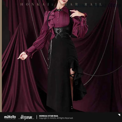Kafka Dress MiHoYo Official Original Honkai Star Rail Kafka Theme Impression Series Skirt Doujin Cosplay Black Dress Gifts