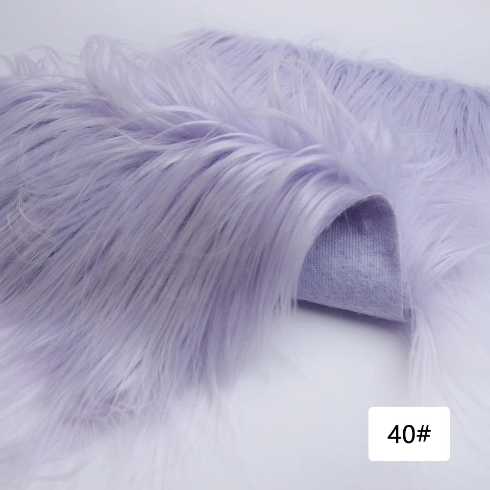 Faux Fur Fabric 8cm Long Pile Cosplay Patchwork Sheet