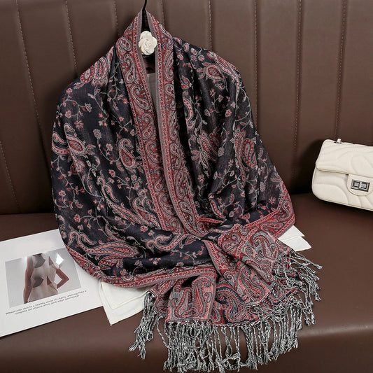Luxury Brand Autumn Cashmere Pashmina Shawl Lady Wrap Warm Winter Scarves Design Print Female Foulard Cotton Stoles Scarf 2023 SS69 13.69 T100-25