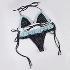 YUNZHAOLUCN Women's High Waist 4-Piece Bikini Set