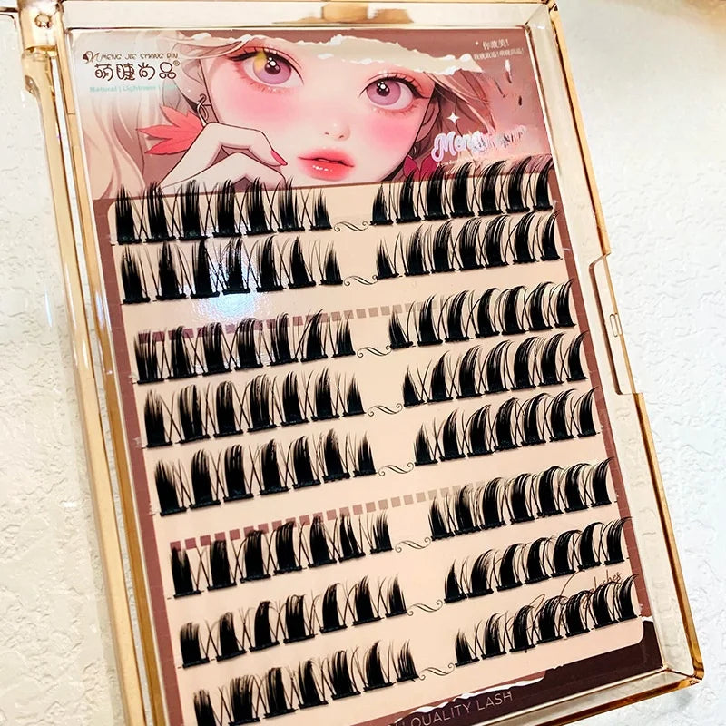 Little Devil False Eyelashes Manga Lashes Reusable Natural Thick Fluffy Soft Single Individual Cluster Eye Extension Beauty Tool SS69