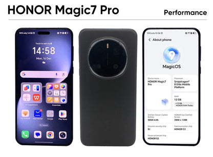 HONOR Magic7 Pro Global Version 5G AI Smartphone Snapdragon 8 Elite 6.8''120Hz OLED Screen 200MP Cameras 100W Charge Magic 7 Pro SS69
