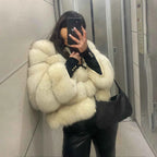 Winter Women's Cold Coat Top Fox Jackets For Women clothing Natural Real fox Fur Jacket Coats For Women Fur Jacket In Promotion