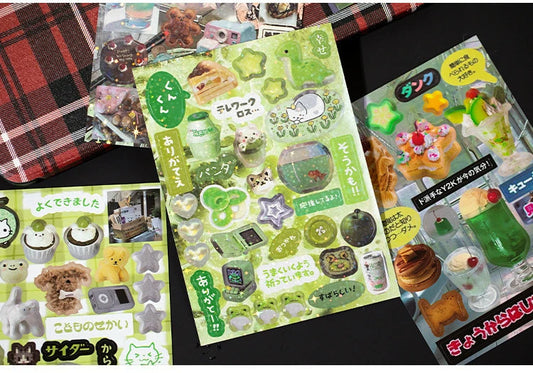 45pcs Japanese Retro Early Style Manga Cut Film Sticker Book Kawaii Girl Scrapbook Journal DIY Deco Cute Showa Phone Case Decals SS69
