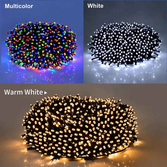 Christmas Decor Lights for Home Village 2024 24V LED String 20m 30m Fairy Garland for Chrismas Tree Country Yard Garden Wedding