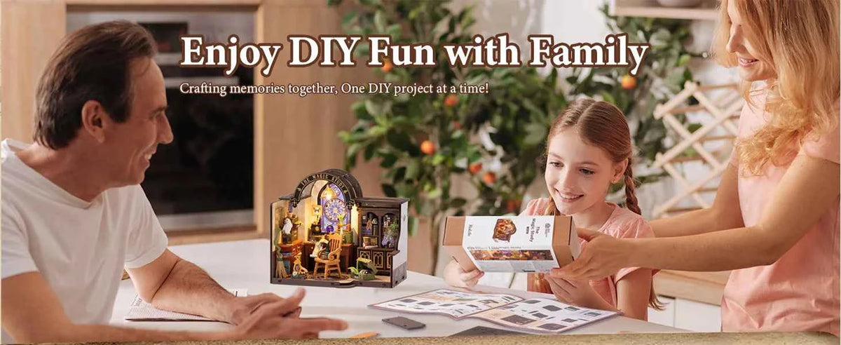 Robotime Rolife Becka's Baking House 3D Puzzle DIY Miniature Dollhouse Kit Amazing Gift for Children DG161