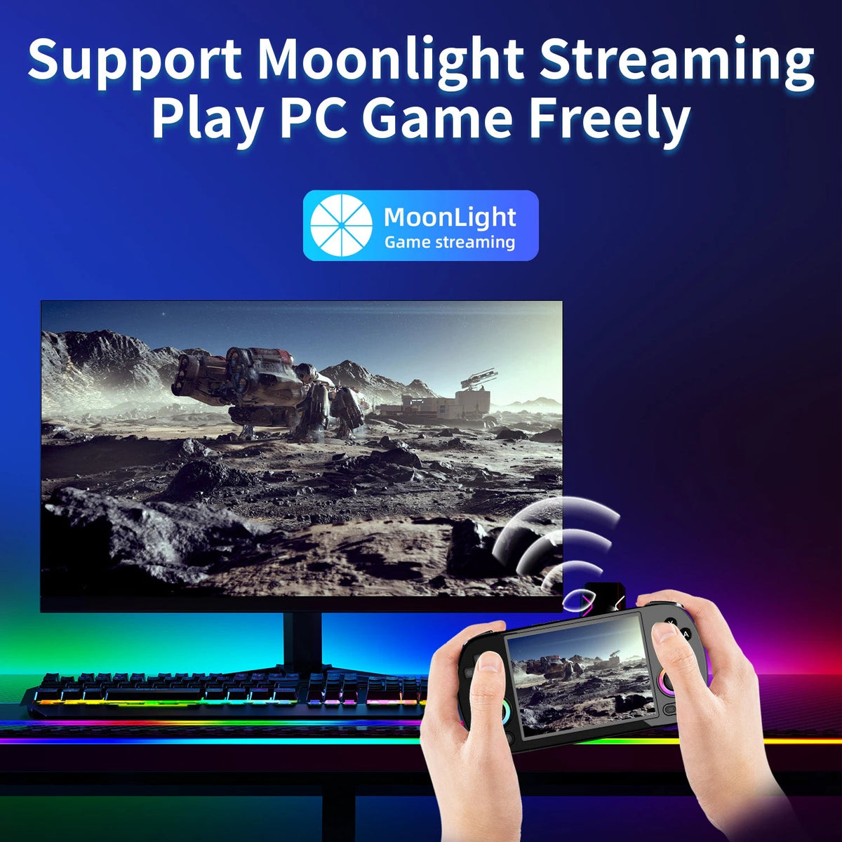 ANBERNIC RG40XX H Handheld Game Console Linux 64-bit System 4.0 inch IPS 3200mAh Retro Video Gaming Console 64G 5000+ Games Gift SS69