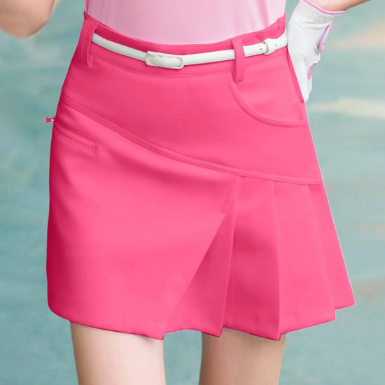 Asymmetrical Tenis Skirt For Women Side Zipper Up Bodycon Golf Wrapped Skirt Aesthetic Solid Color High Waist Korean Y2k Skirt SS69 31.69 Pink / XXL / CHINA