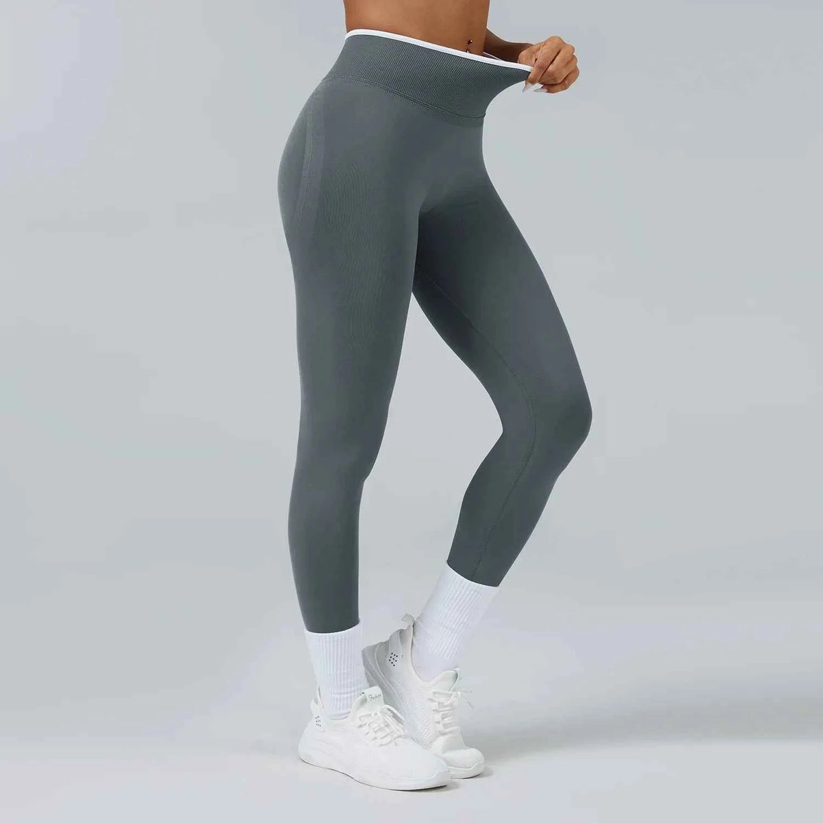 Seamless High Waist Yoga Pants Women Tummy Control Leggings Stretchy Soft Workout Running Leggings Comfortable Gym Sports Tights