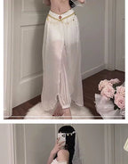 Egyptian Queen Knit Belly Dance Cosplay Costume Set for Women