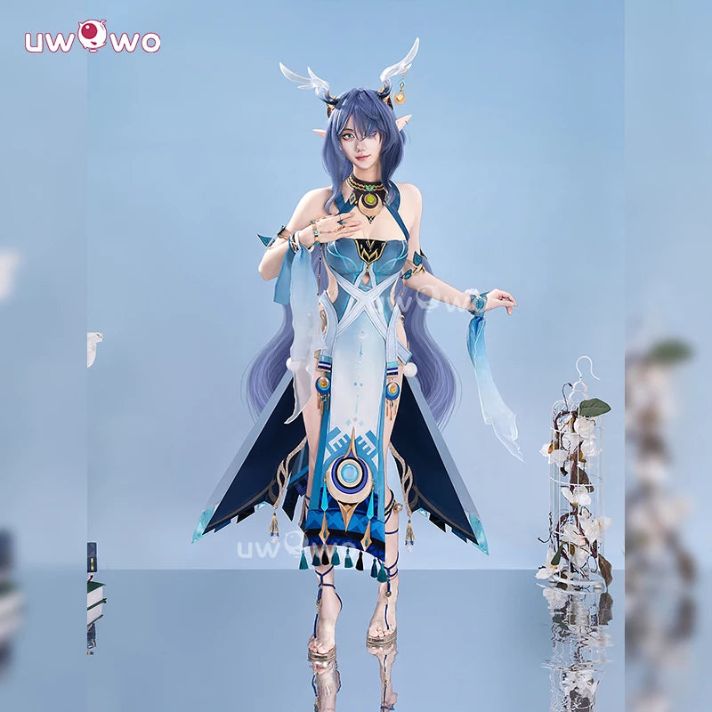 UWOWO Lauma Cosplay Collab Series: Genshin Imapct Lauma Cosplay Costume With Ears XS-2XL Halloween Costume