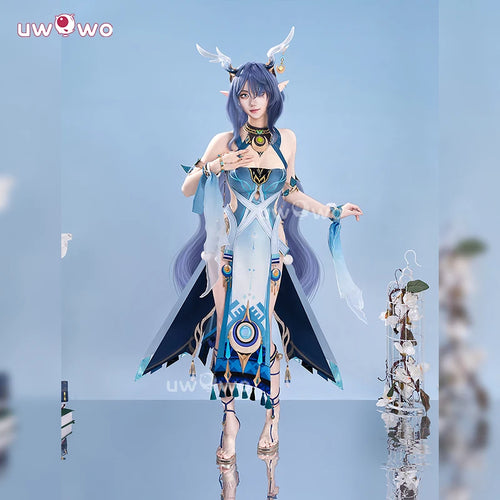 UWOWO Lauma Cosplay Collab Series: Genshin Imapct Lauma Cosplay Costume With Ears XS-2XL Halloween Costume