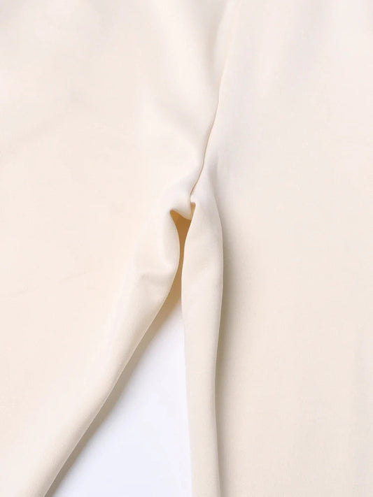 Solid Patchwork Diamonds Designer Wide Leg Pants For Women High Waist Patchwork Pockets Hollow Out Chic Pant Female SS69