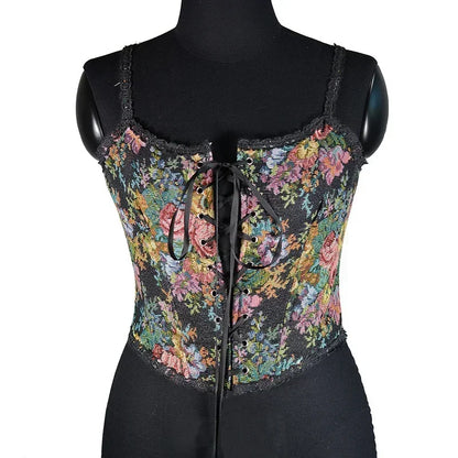 SS69 Lolita Corset Camisole Top - Y2K Underbust Body Shaper Polyester Blend
