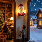 Humorous Glowing Santa Claus Middle Finger Decoration Porch Bedroom Festival Diy Decorative Pendant Party Props Christmas Gifts