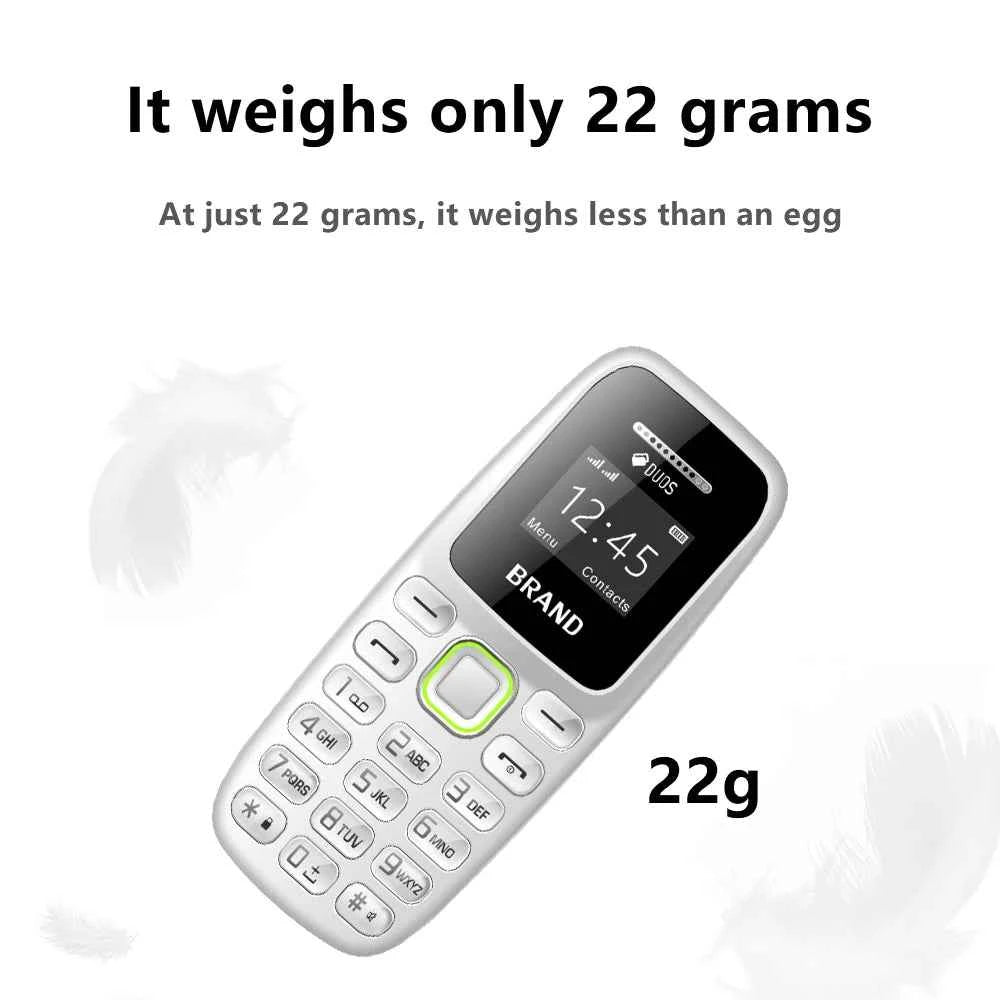BM310 Small Mobile Phones Unlocked Bluetooth Earphone Telephone Low Radiation Automatic Call Recording Dual SIM Small Cell Phone