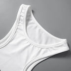 Summer Fashion Sexy Clashing Colors Women Clothing Casual Slim Hollow Round Neck Sleeveless Tank Top Women Monogram Y2k Top