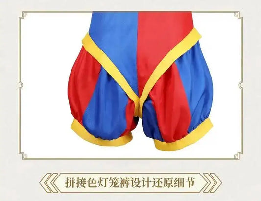SS69 The Amazing Digital Circus Pomni Cosplay Costume Polyester Uniform Set