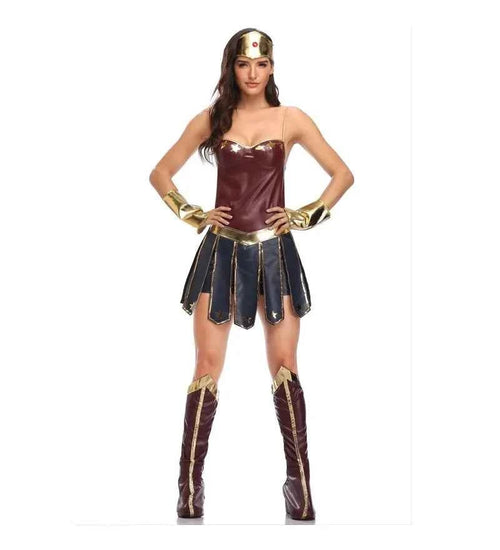 SS69 Women's Superhero Bodysuit Costume with Headgear for Cosplay Halloween