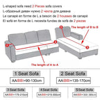 Sofa Cover Elastic For Living Room Home Jacquard Stretch  Slipcovers  Corner Couch Covers 1/2/3/4 Seater L Shape Free Shopping