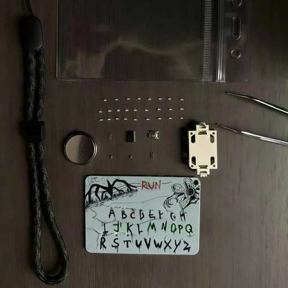 In Stock Strange Things Movie Merchandise Card Light Pendant 26 Letter Light Bag Car Charm Anime Merchandise Festival Gifts