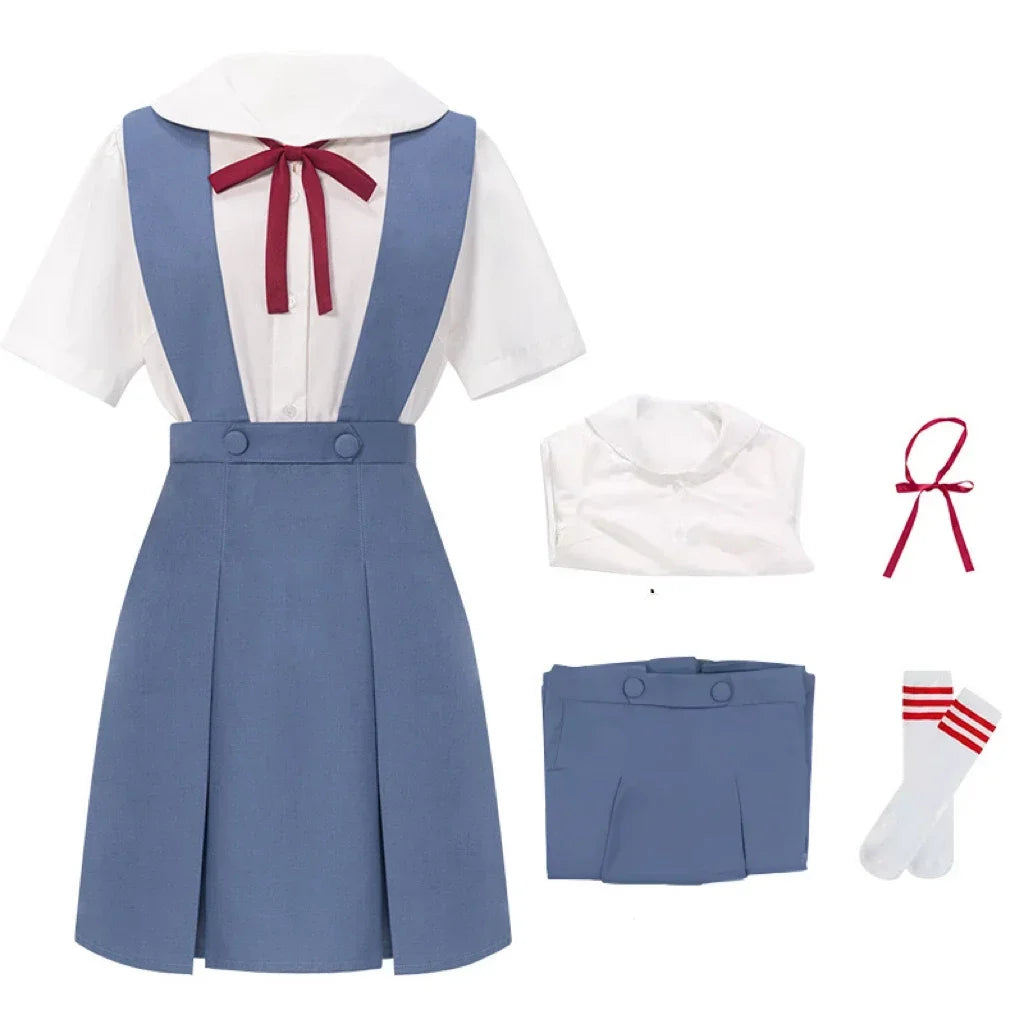 Anime School Uniform Cosplay Costume for Women with Wig