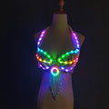 TEMLASER Women's RGB LED Belly Dance Skirt - Faux Leather