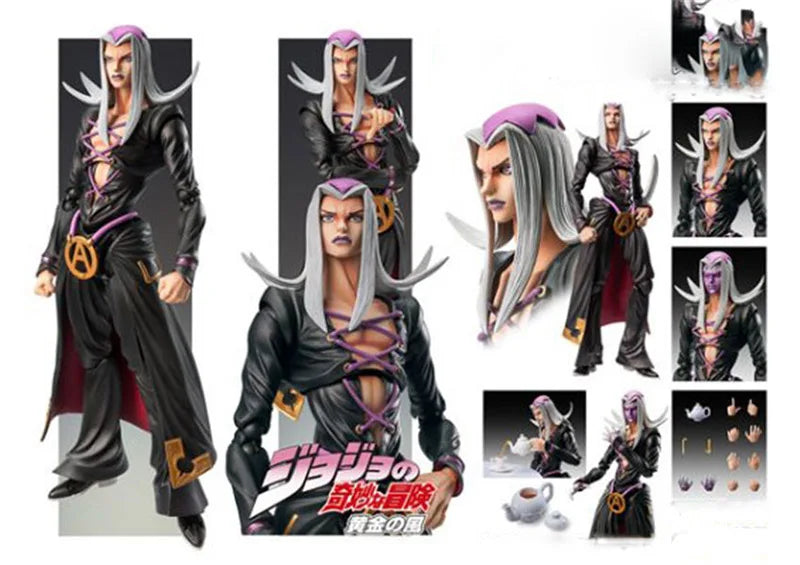 15cm Anime Jojo Bizarre Adventure Kujo Jotaro Dio Brando Diavolo Bruno Bucciarati Abbacchio Jolyne Cujoh Valentine Action Figure
