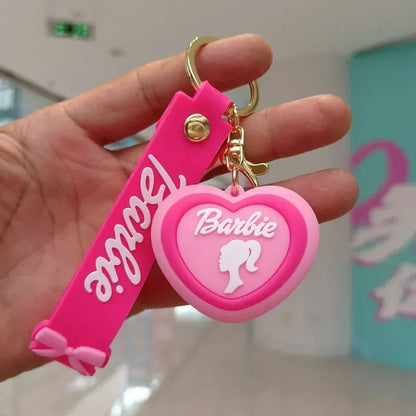 New MINISO Barbie Keychains for Backpack Pendant Bag Ornament Accessories Anime Kawaii Cute Creative Girls Gifts Wholesale SS69