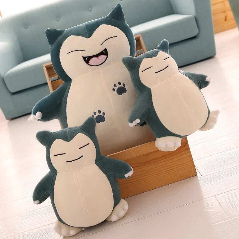 30/200cm Huge Pokemon Snorlax Anime Plush Toys Big Pokémon Plushie Kawaii Semi-finished Leather Holster Pillow Gift for Children SS69