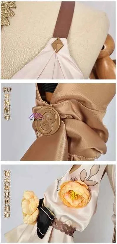 Game Honkai: Star Rail Aglaea Cosplay Costume New Skin The Weaver of Gold Anime Clothes Halloween Party Cos Uniforms Comic Con