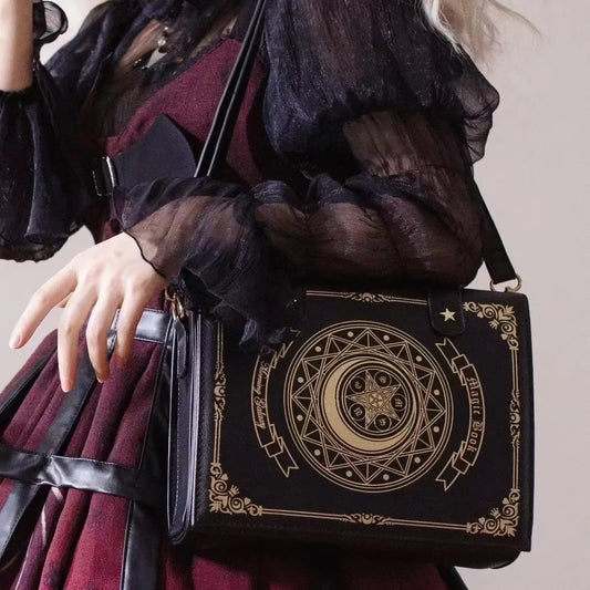 SS69 Harajuku Vintage Shoulder Bag, Y2K Gothic Square Messenger Tote