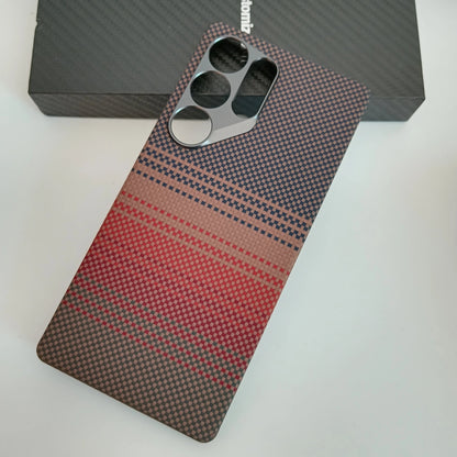 Genuine Aramid Carbon Fiber Magsafe Case For Samsung Galaxy S25 Ultra Matte Sunset Moonrise Bulletproof Magnetic Hard Thin Cover SS69