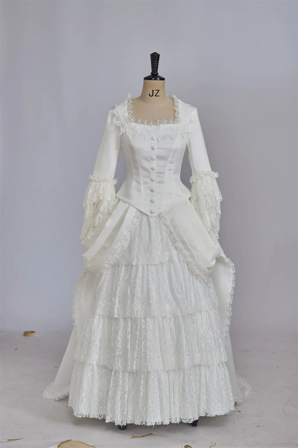 Musical The Phantom of The Opera Christine Daae Cosplay costume Victorian white Bridal Dress Masquarade Dress Gown custom made