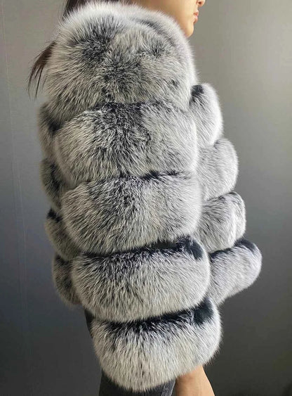 Winter Women's Cold Coat Top Fox Jackets For Women clothing Natural Real fox Fur Jacket Coats For Women Fur Jacket In Promotion