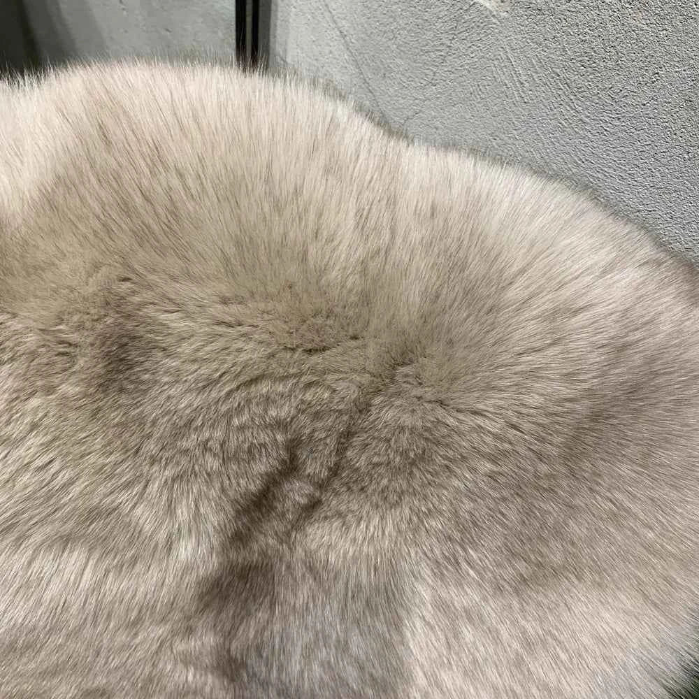 Winter Long Fur Coats Winter Female Natural Fox Fur OutWear Full Pelt Real Fox Fur Jackets with Long Sleeve