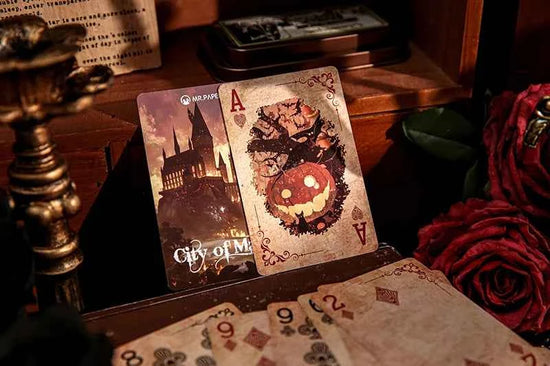 2 boxes/set Creative Retro Playing Cards Retro Castle Girl Blue Core Paper Material Strong and Durable Casual Game Tools