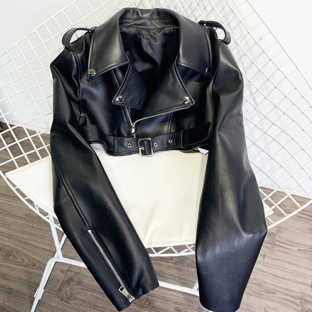 GO BALLISTIC Women's Sheepskin Leather Jacket - Short, Colorful