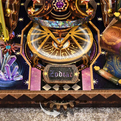 Book Nook Kit Twelve Constellations 3D DIY Wooden Puzzle Handmade Bookshelf Dollhouse Model Bookend Building Home Decoration