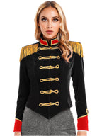 Women Circus Ringmaster Costume Showman Majorette Tassel Tailcoat Jacket Halloween Carnival Lion Tamer Cosplay Costumes
