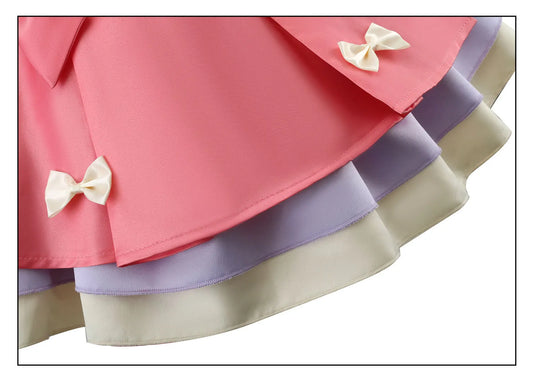 Lily Barrier Identity V Cheerleader Cosplay Costume Pink Women's Uniform