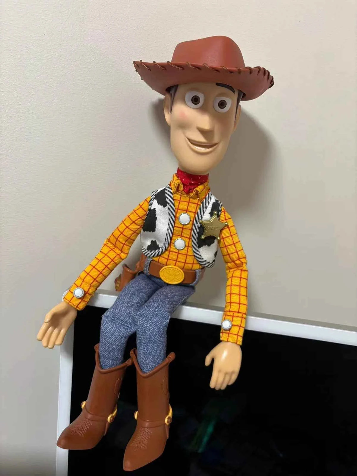 Hot 40cm Disney Pixar Toy Story  Woody Action Figures English Movie Sound Character Doll Cloth Cowboy Birthday Gift For Children