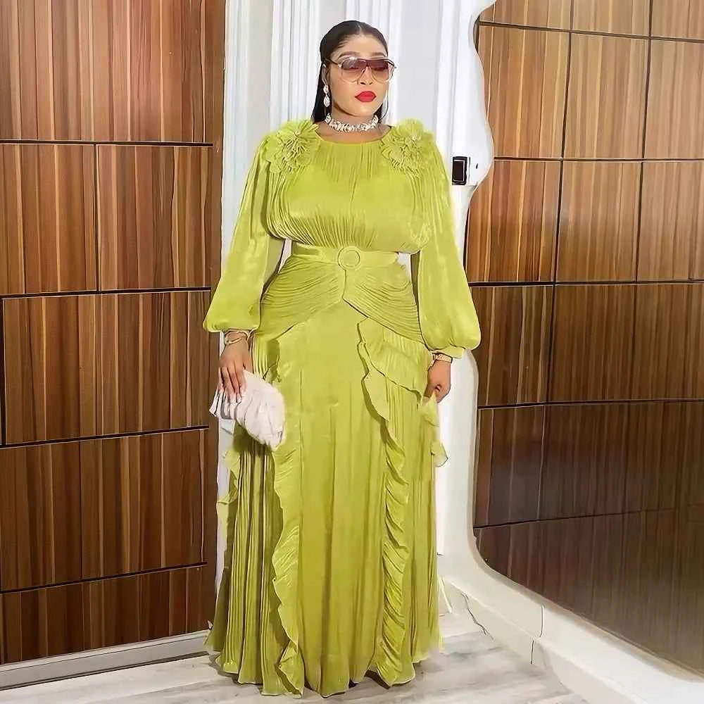 Elegant African Dresses for Women 2025 New Africa Clothing Plus Size Turkey Wedding Party Long Dress Dashiki Ankara Outfits Robe