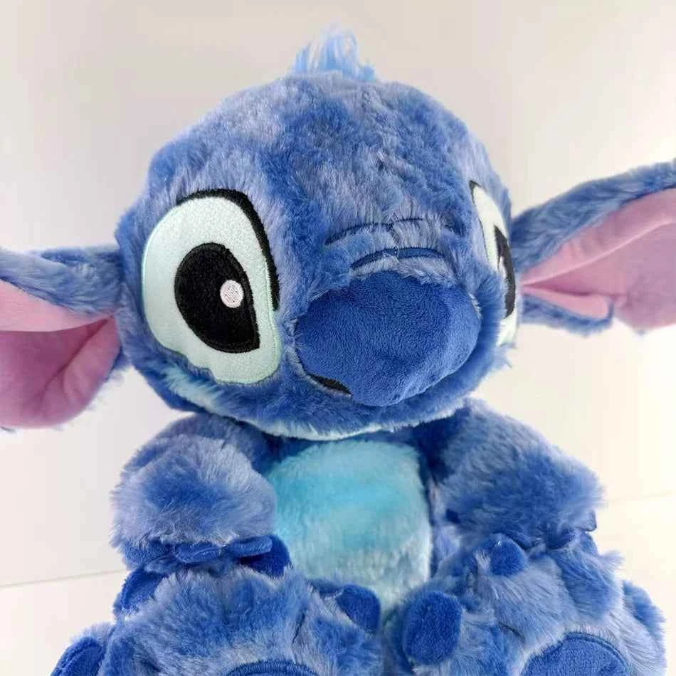2025 hot Disney Lilo&Stitch Plush Doll Breath Child Peluche Soothes Toy Anime Baby Music Light Sleep Toys Pink Stitch Kid Gifts