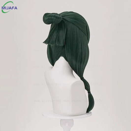 Maomao Cosplay Wig The Apothecary Diaries Dark Green Heat Resistant Fiber