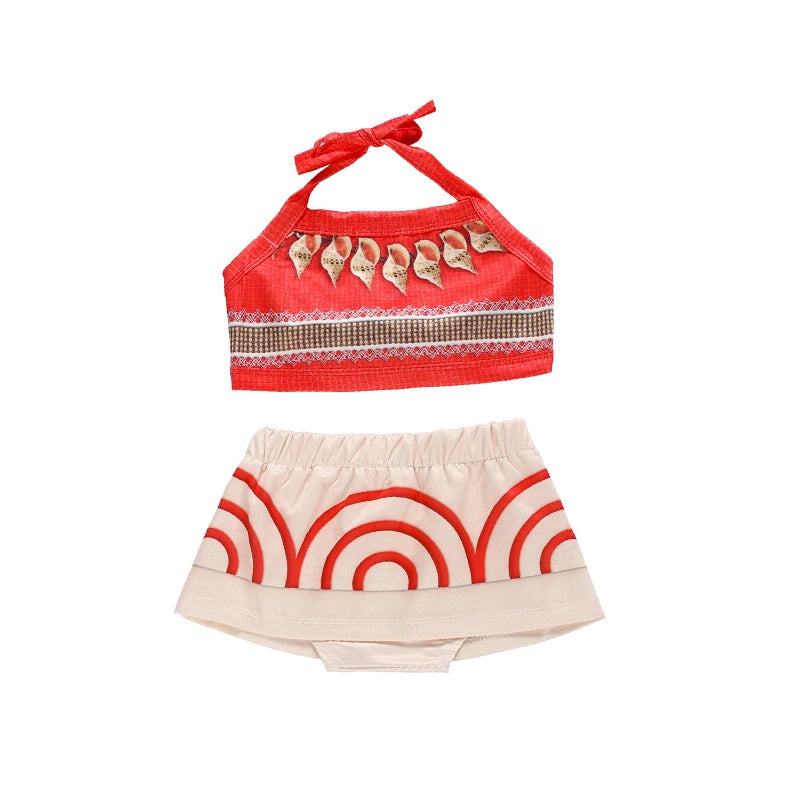 Disney Moana Costume Dress for Girls - Satin Mesh Ocean Adventure