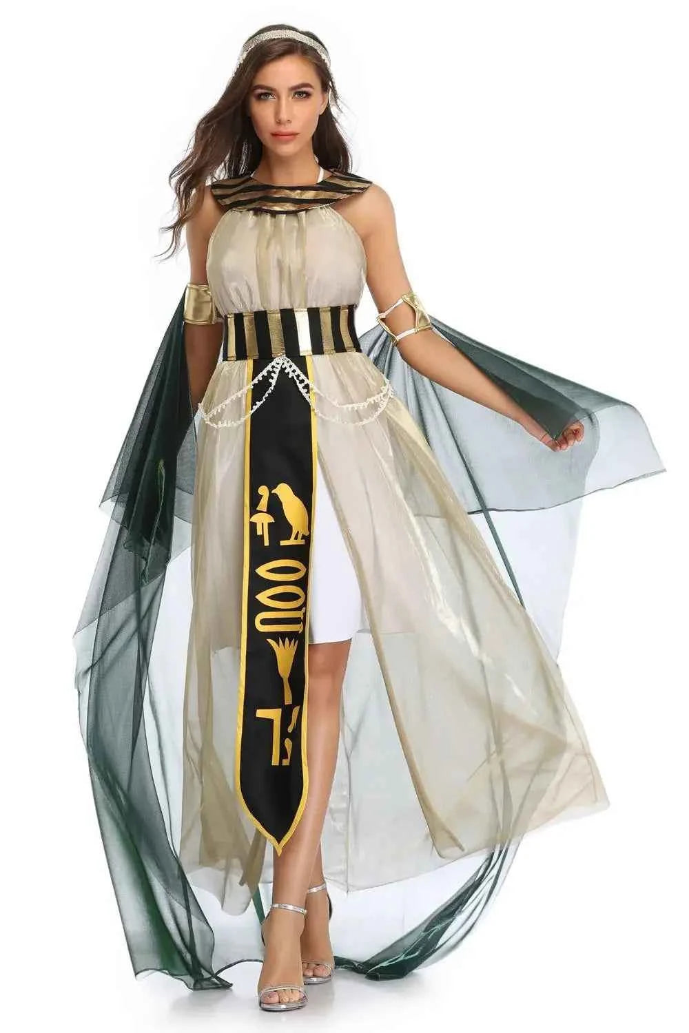 Halloween Costume Cos Egyptian Pharaoh Queen Greek Goddess Costume Stage Opera Performance Costume