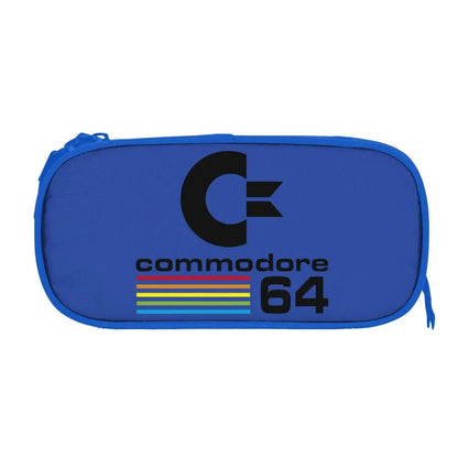 Custom Kawaii Retro Commodore 64 Pencil Case for Girls Boys C64 Amiga Computer Large Capacity Pen Box Bag Stationery SS69